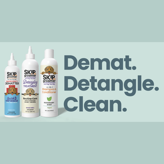 If Brushing Hurts: Solve the Problem with Demat. Detangle. Clean.