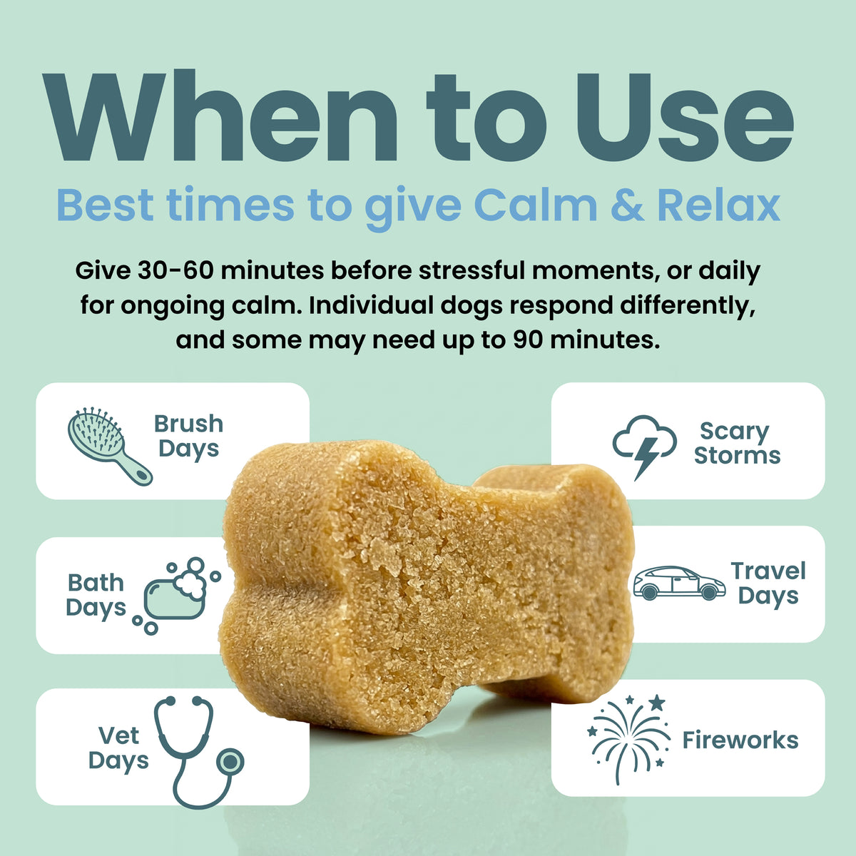 Calm the Bath — Lavender Shampoo + Calming Chews, image 3