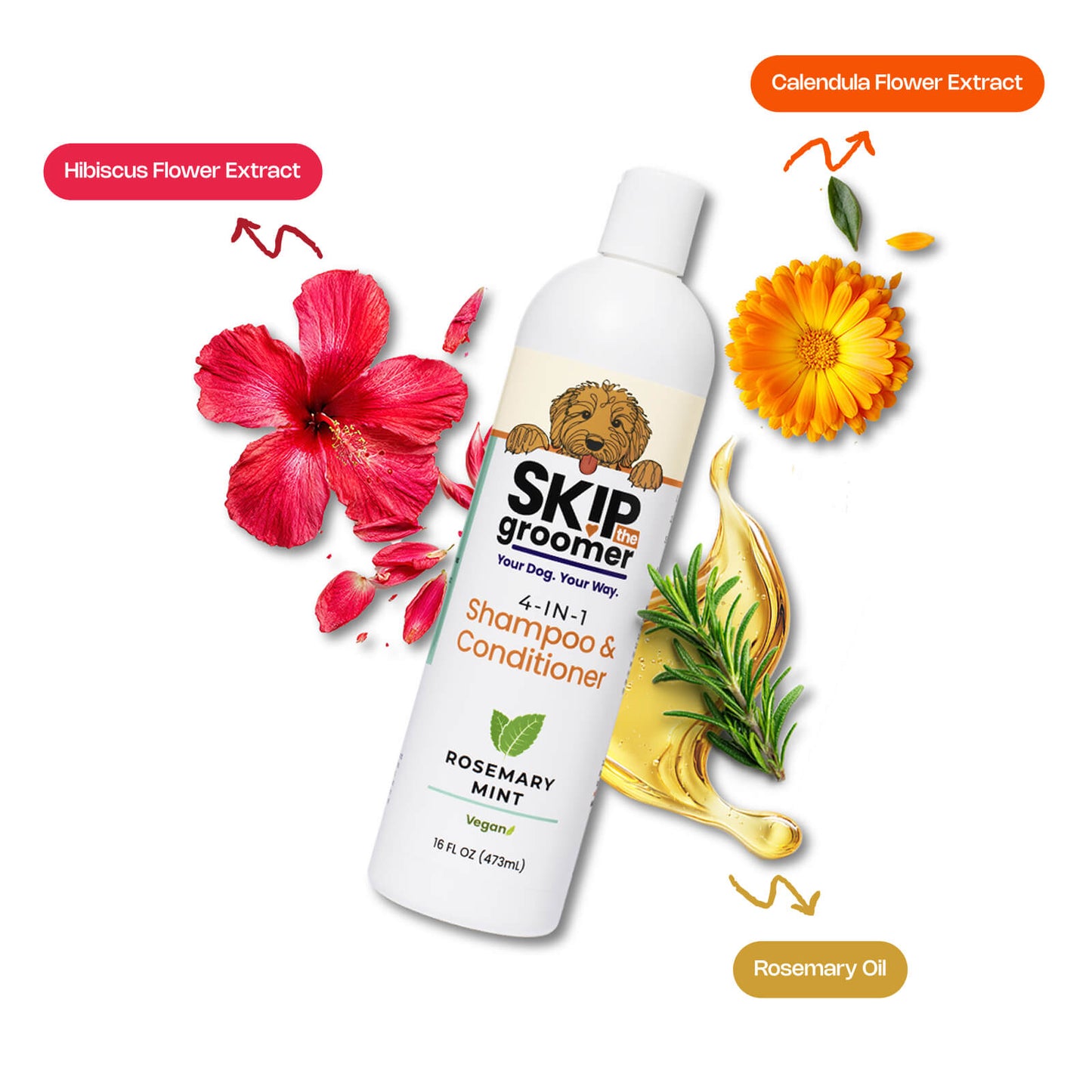 4-IN-1 Rosemary Mint Shampoo & Conditioner