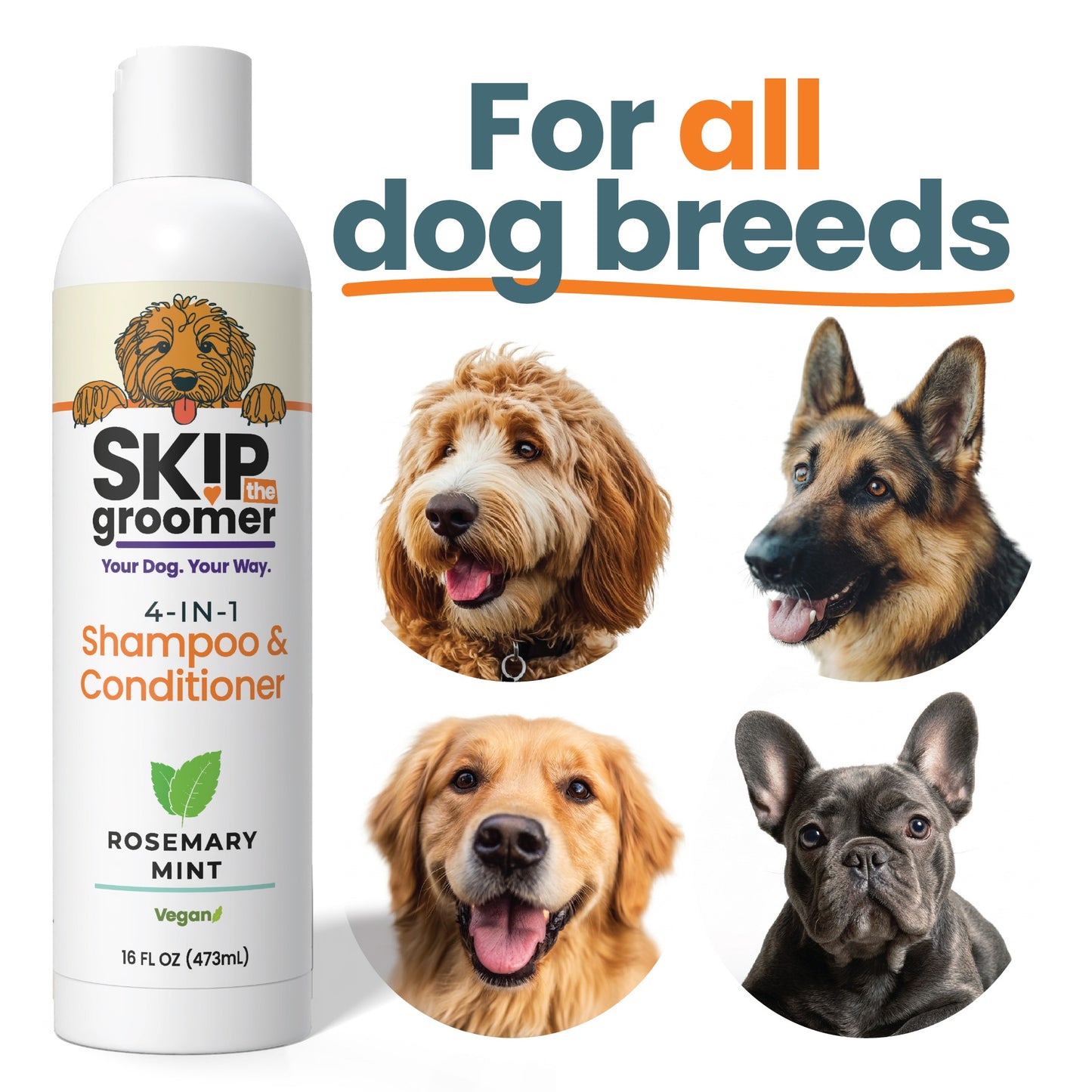 4-IN-1 Rosemary Mint Shampoo & Conditioner