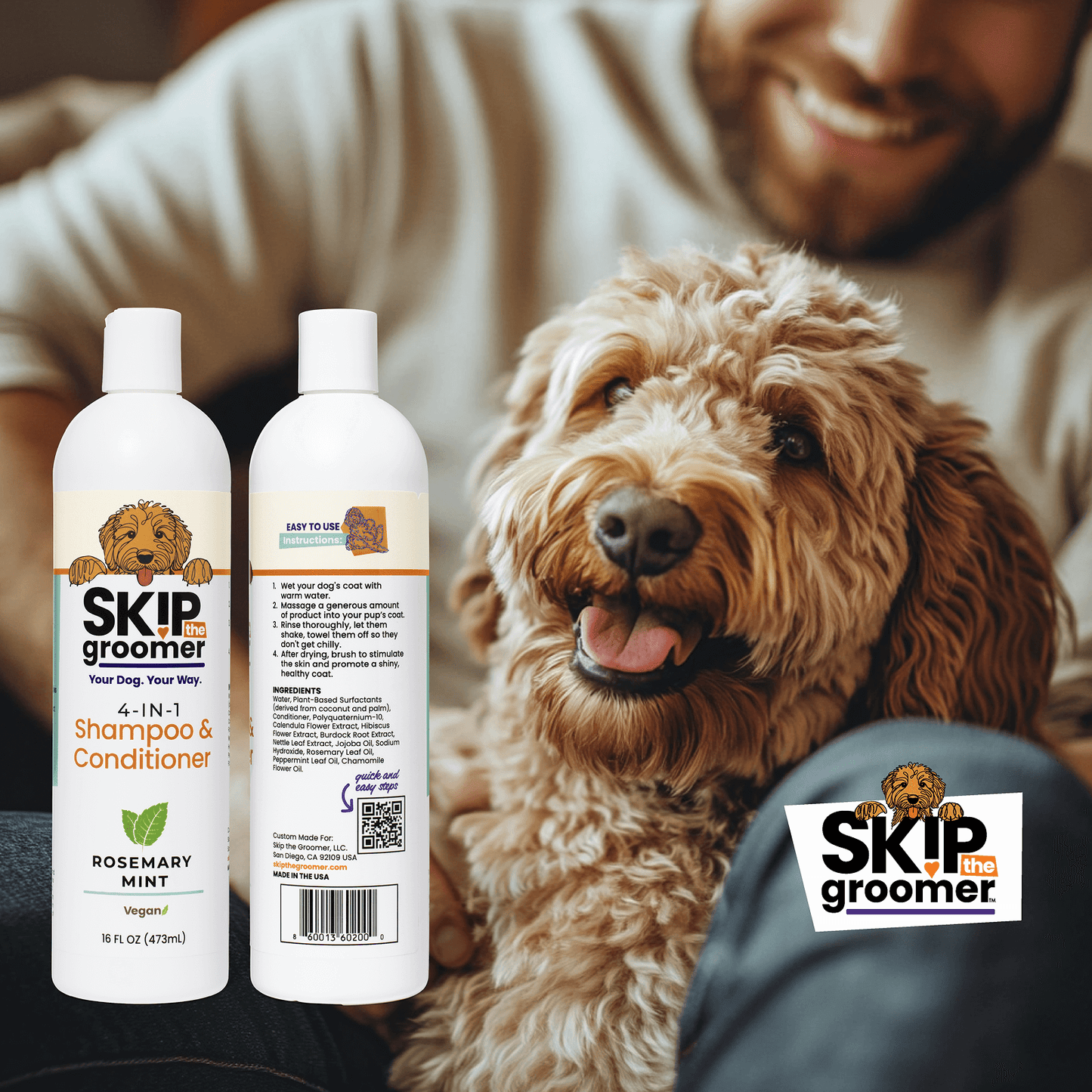 4-IN-1 Rosemary Mint Shampoo & Conditioner