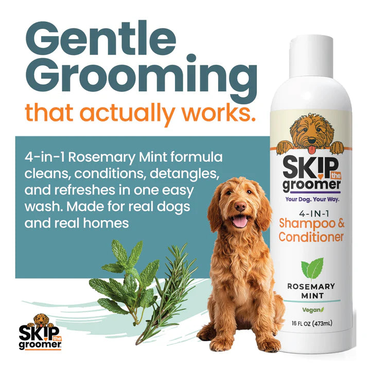 Soft & Tangle Free Dog Grooming Kit (Shampoo + Pin)