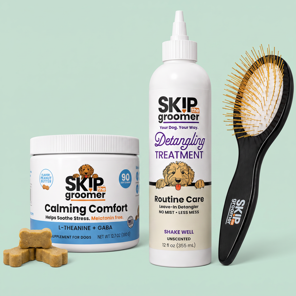 Chill & Detangle — Detangler, Pin Brush + Calming Chews