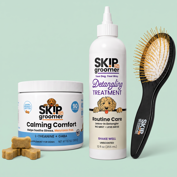 Chill & Detangle — Detangler, Pin Brush + Calming Chews