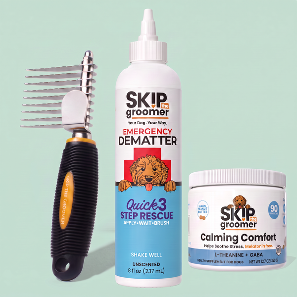 Save the Shave + Calm — Dematter, Rake Brush + Calming Chews