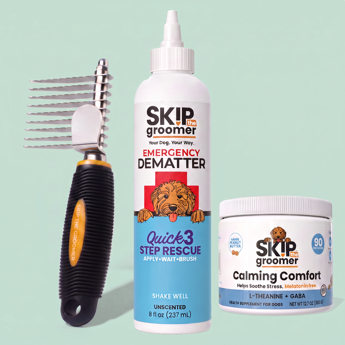 Save the Shave + Calm — Dematter, Rake Brush + Calming Chews