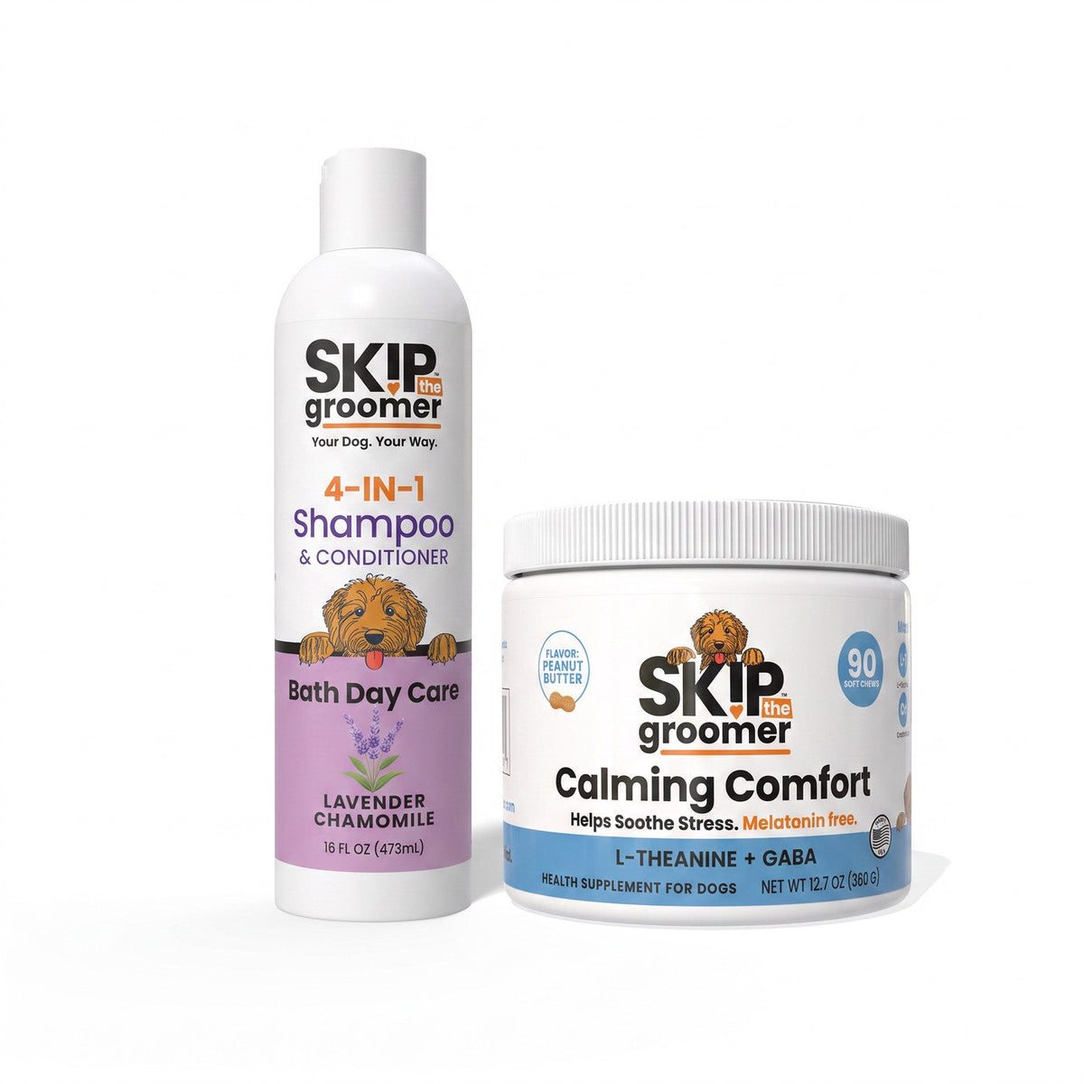 Calm the Bath — Lavender Shampoo + Calming Chews