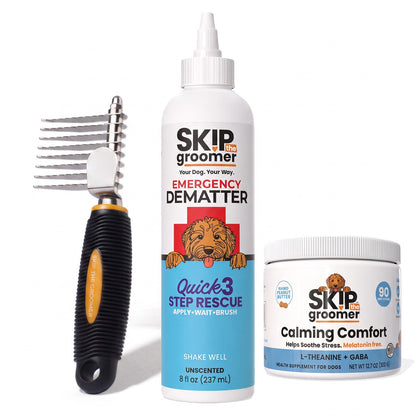 Save the Shave + Calm — Dematter, Rake Brush + Calming Chews