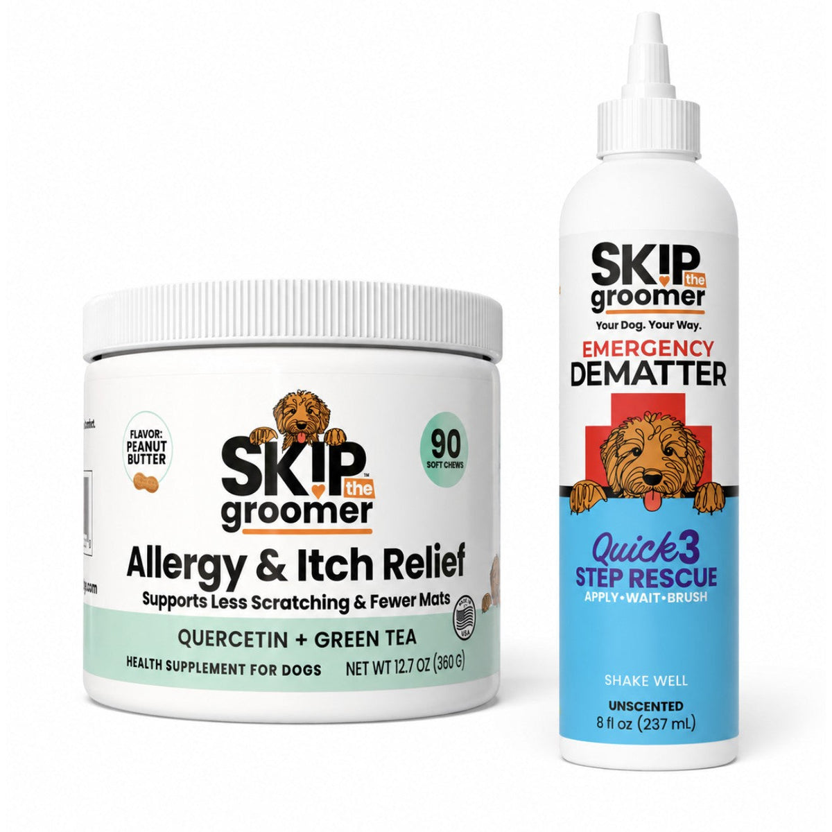 Scratch & Mat Relief — Allergy Chews + Dematter Cream